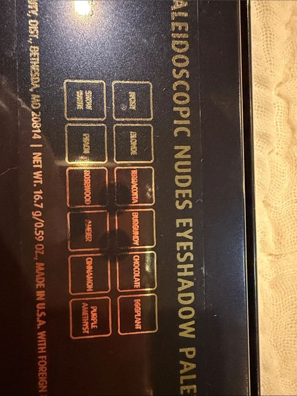 Kaleidoscopic Nudes Eyeshadow Palette — Black